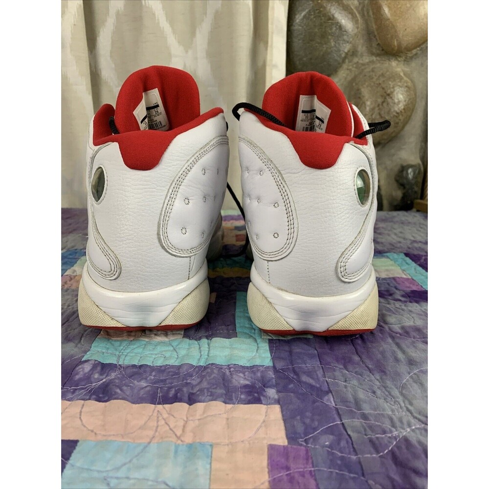 Jordan 13 Retro History of Flight 2017 Mens Size 11 Preowned White With Red - Picture 5 of 16